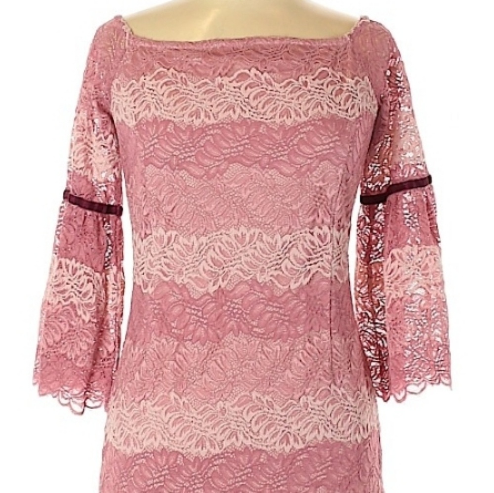 New York & Company layered lace dress